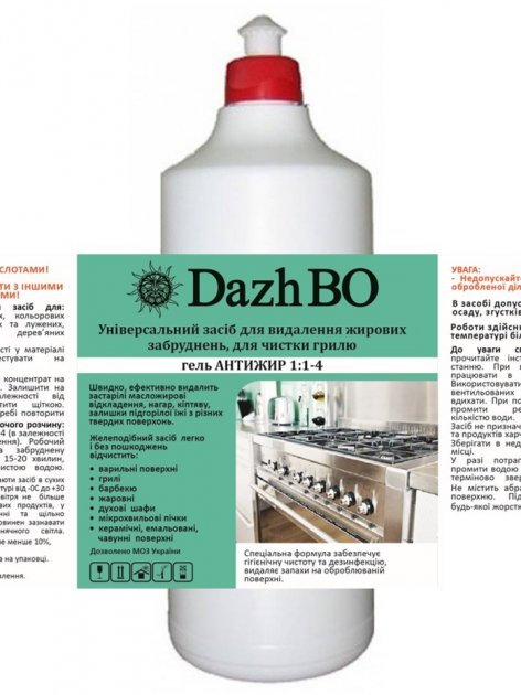 Універсальний миючий засіб DAZHBO ЕКОНОМ для щоденного прибирання, 1л